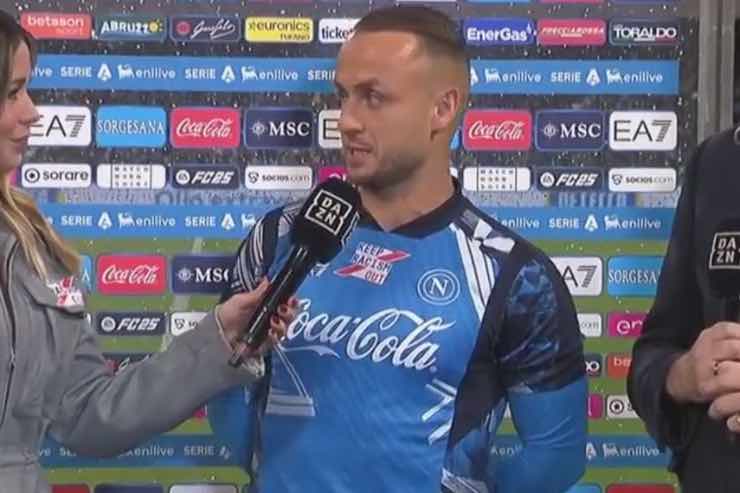 Napoli Milan, le parole di Lobotka 