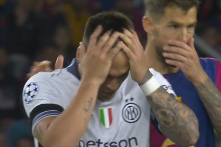 Lautaro Martinez disperato 