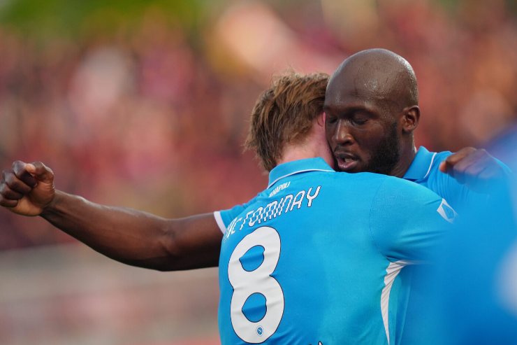 Lukaku esulta con McTominay