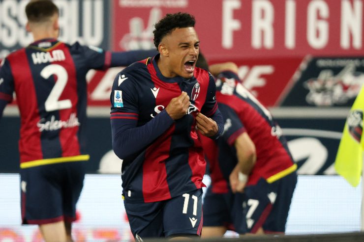 Ndoye esulta dopo la rete 