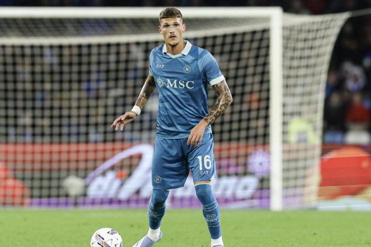 Rafa Marin in campo col Napoli 