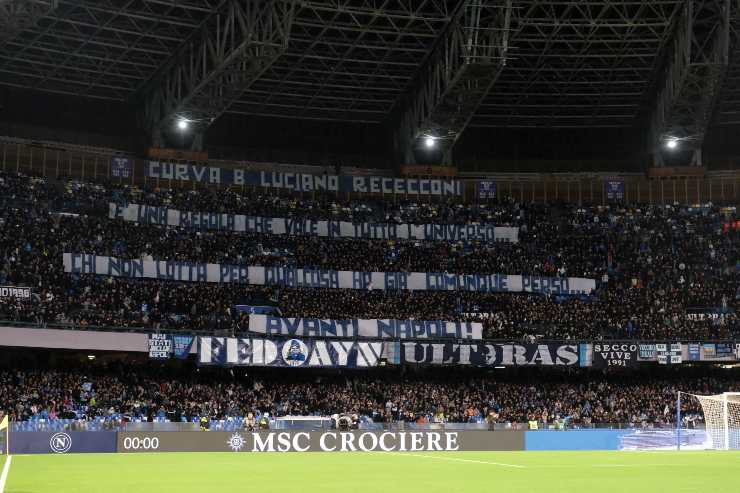 Tifosi Napoli coreografia