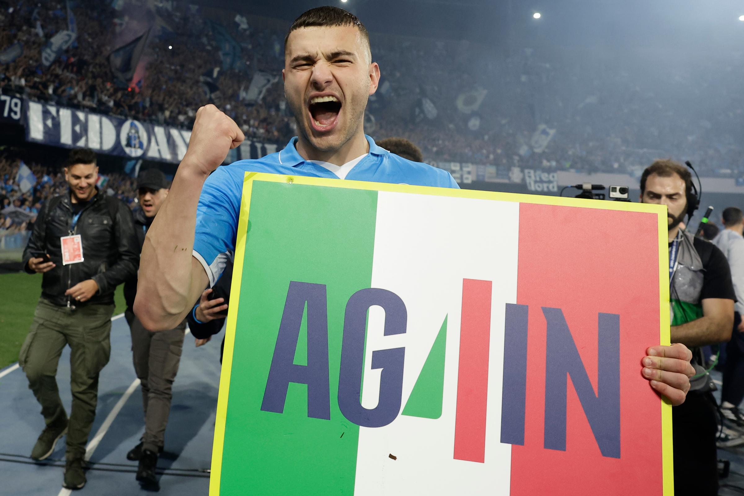 Buongiorno esulta per lo Scudetto