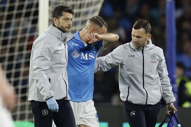 Napoli Genoa, infortunio per un top 