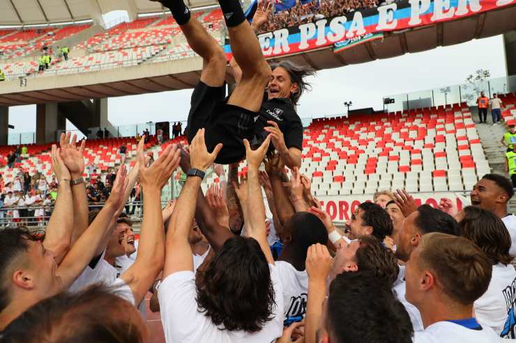 Festa promozione del Pisa