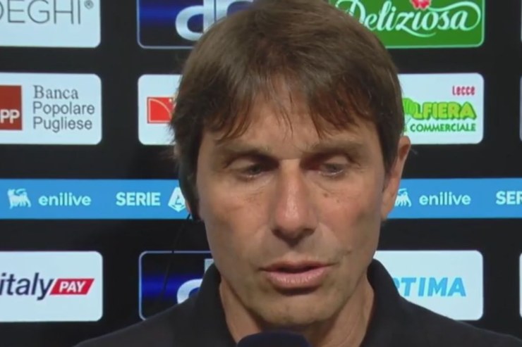 Lecce Napoli, parla Conte