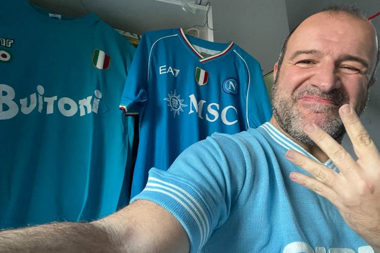 Tancredi Palmeri si espone sullo Scudetto del Napoli
