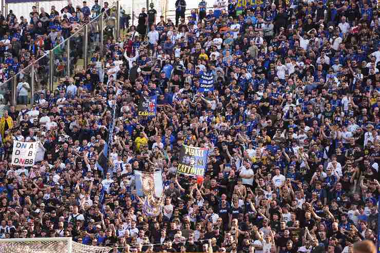 Tifosi dell'Inter al Tardini