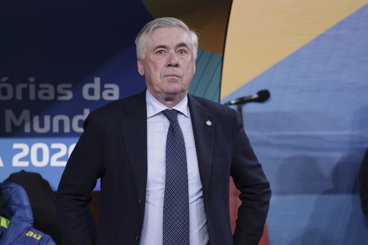 Carlo Ancelotti in panchina 