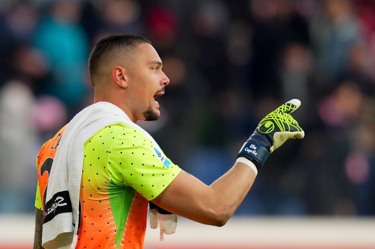 Elia Caprile in campo 