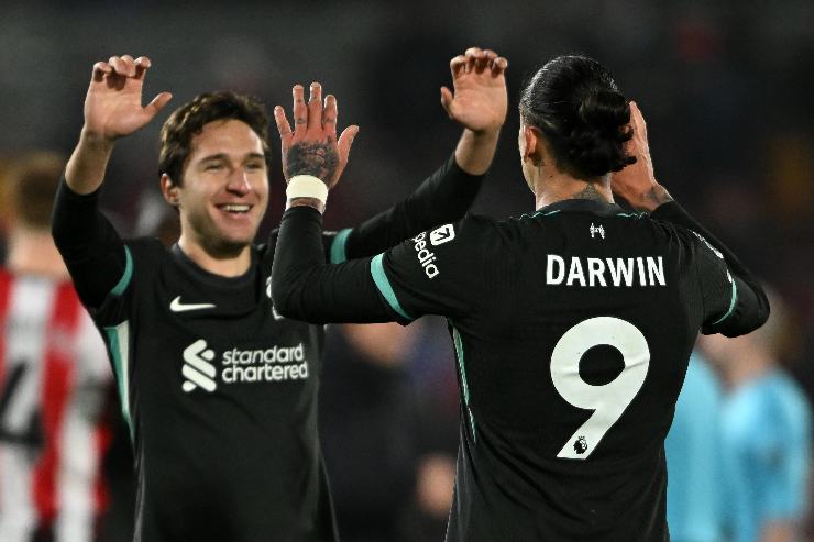 Chiesa esulta insieme a Nunez