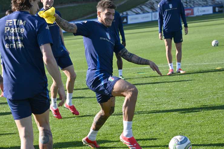 Giovanni Di Lorenzo in allenamento