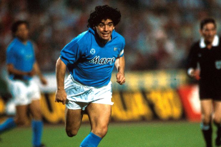 Diego Armando Maradona nel Napoli 