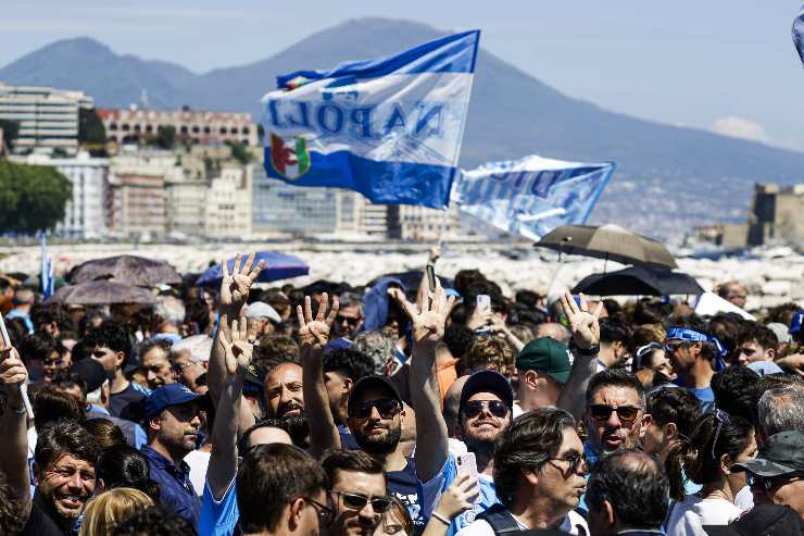 I tifosi del Napoli celebrano lo scudetto