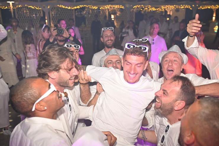 Di Lorenzo alla festa di Lady Spinazzola