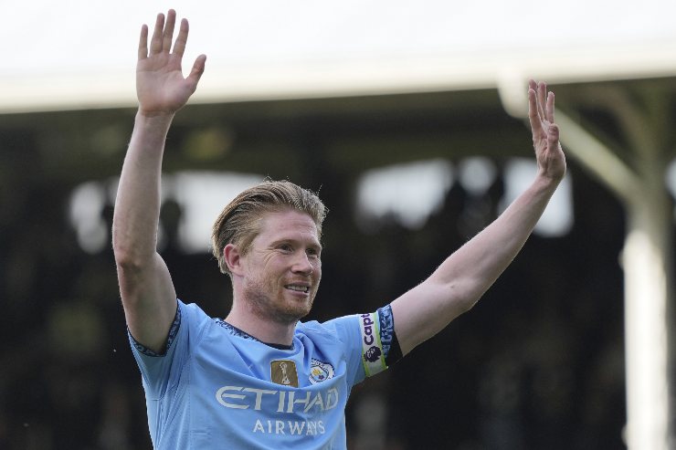 De Bruyne ringrazia il pubblico