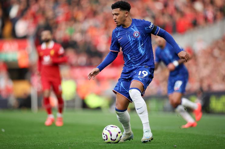 Jadon Sancho in campo col Chelsea 