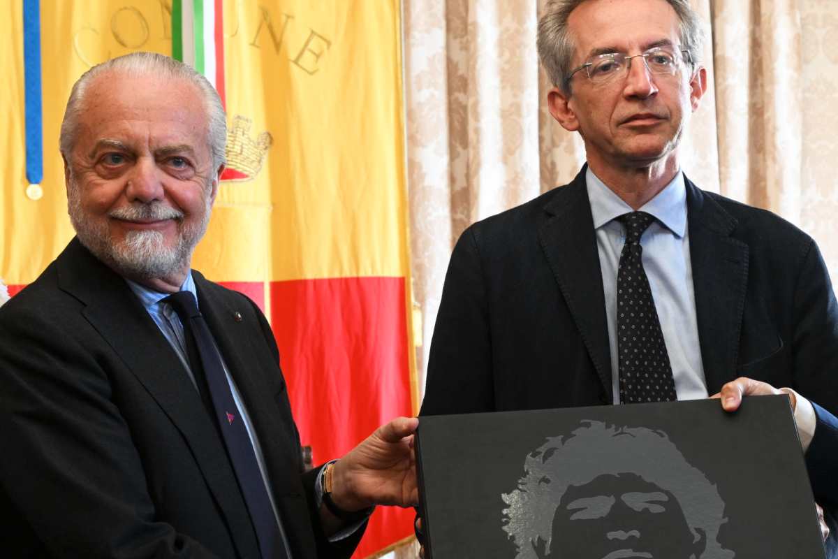 Manfredi e De Laurentiis insieme a una cerimona