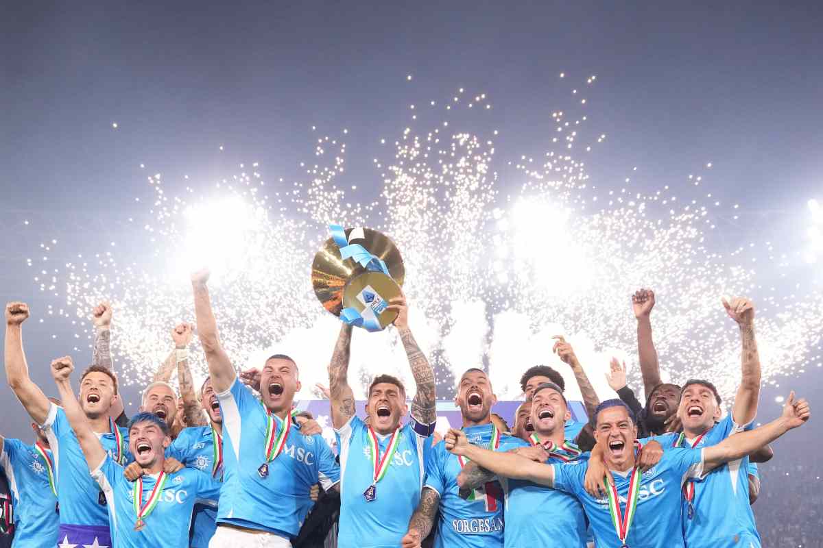 Il Napoli festeggia lo scudetto