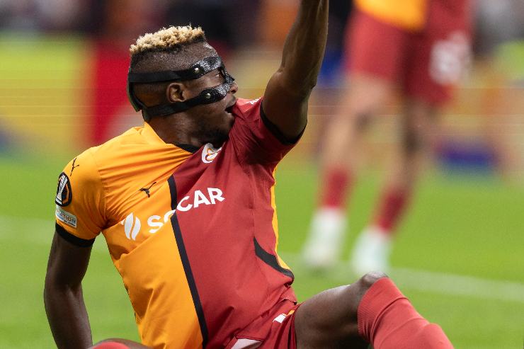 Osimhen in campo col Galatasaray 