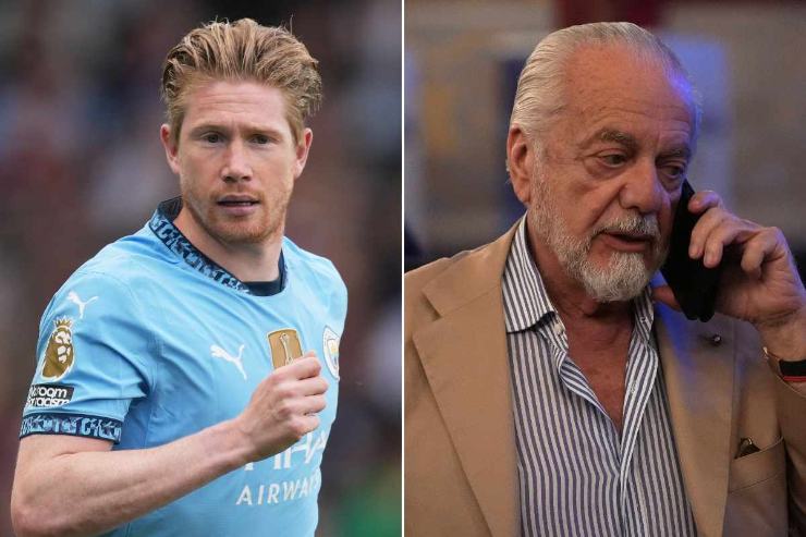 De Laurentiis poteva far saltare l'affare De Bruyne