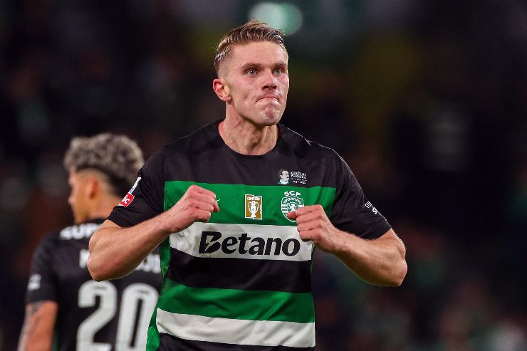 Viktor Gyokeres esulta