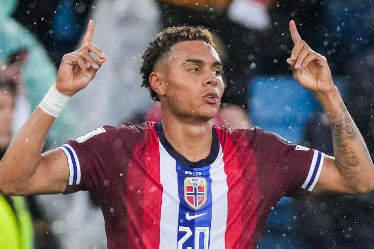 Antonio Nusa in maglia Norvegia