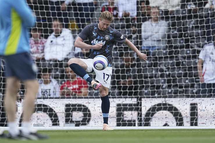 De Bruyne si riscalda