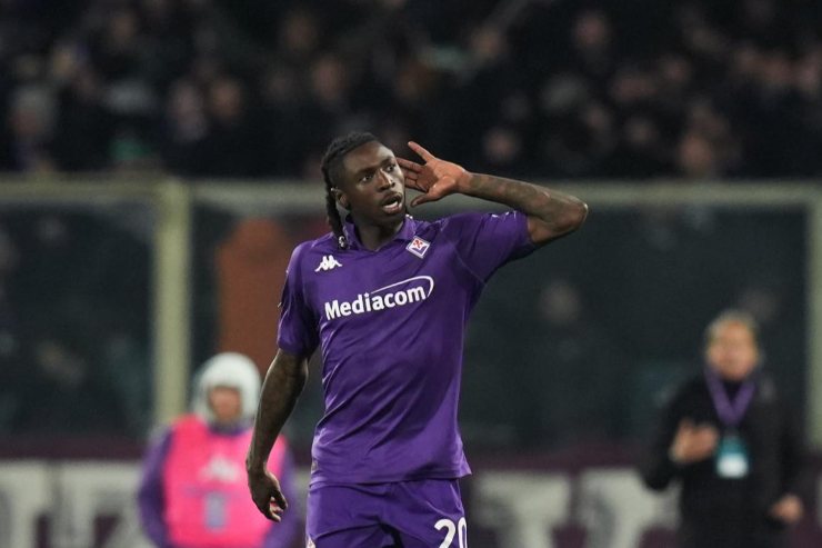 Kean esulta in campo 