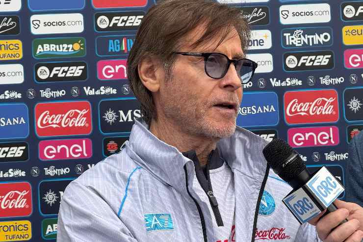 Lele Oriali intervista in divisa Napoli