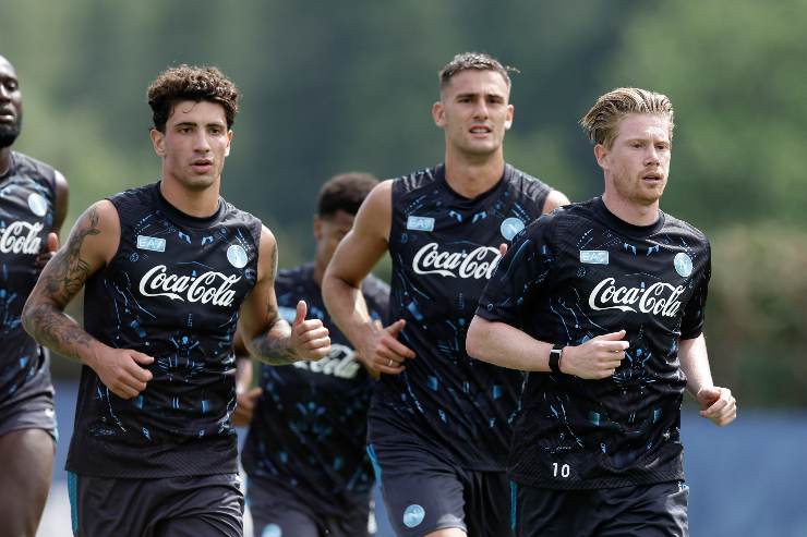 Marianucci in campo con il Napoli