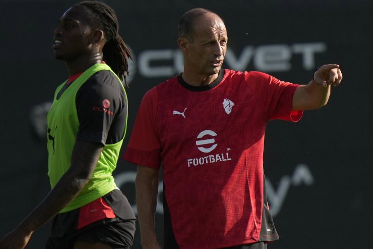 Massimiliano Allegri in campo