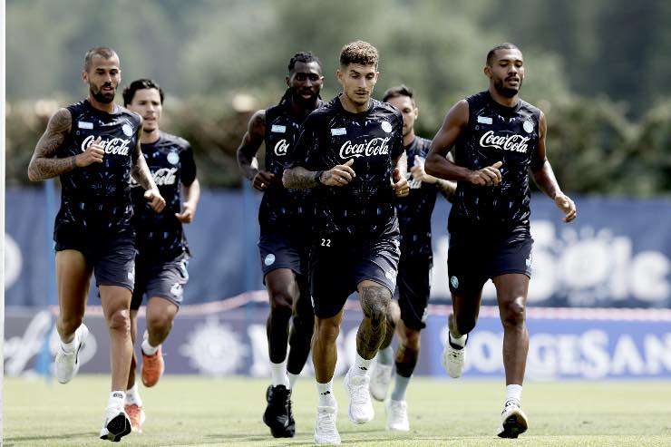 Di Lorenzo si allena a Dimaro