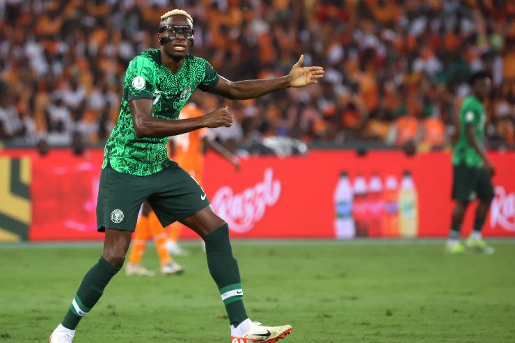 Osimhen con la maglia della Nigeria 