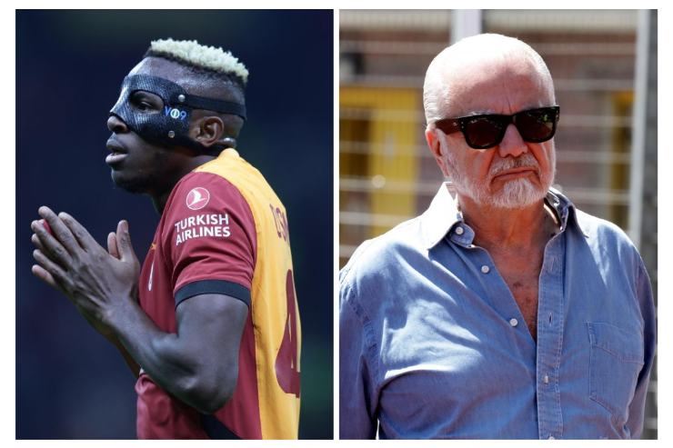 Osimhen e De Laurentiis 