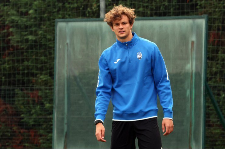 Giorgio Scalvini in allenamento 