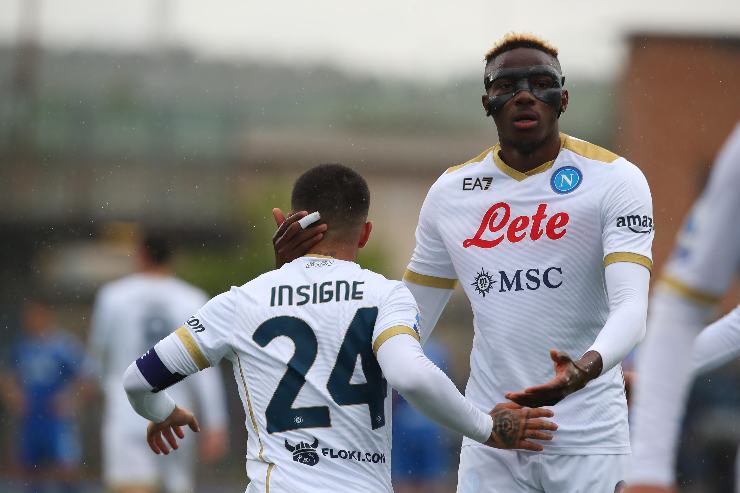 Osimhen ed Insigne in campo