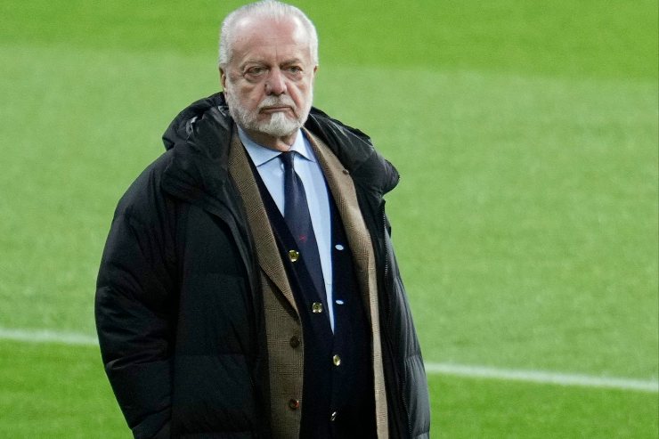 Aurelio De Laurentiis in campo