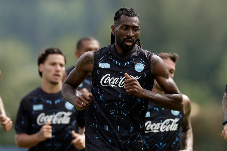 Anguissa in allenamento