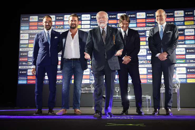 Dirigenza del Napoli al completo