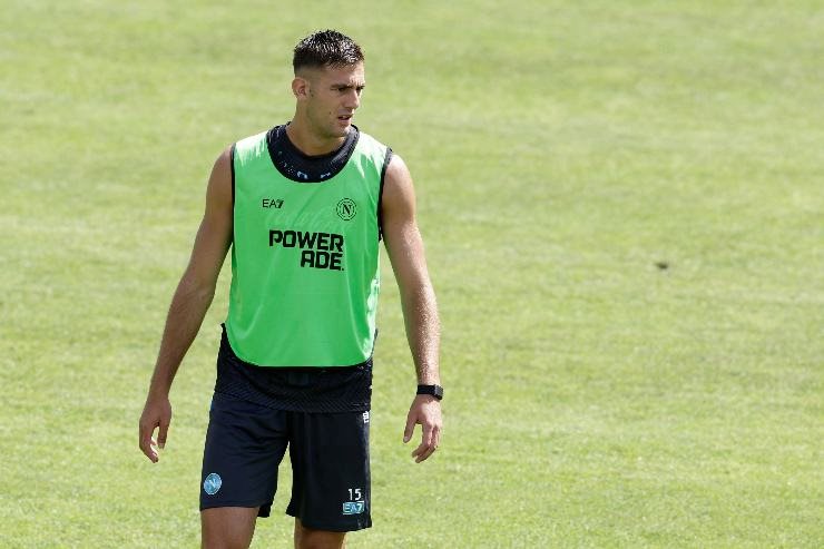 Lucca durante il ritiro a Dimaro