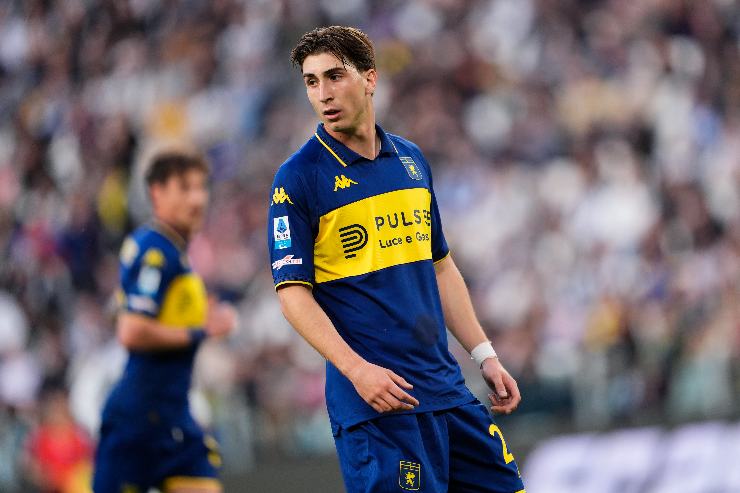 Fabio Miretti in campo