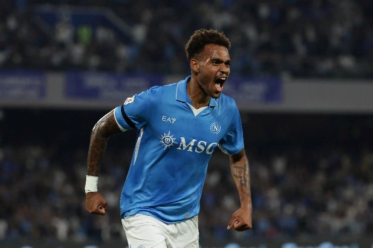 Ngonge esulta al gol