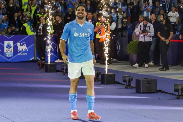 Giovanni Simeone alla premiazione Scudetto