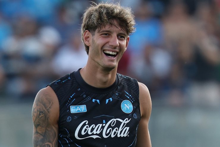 Zanoli in campo con il Napoli