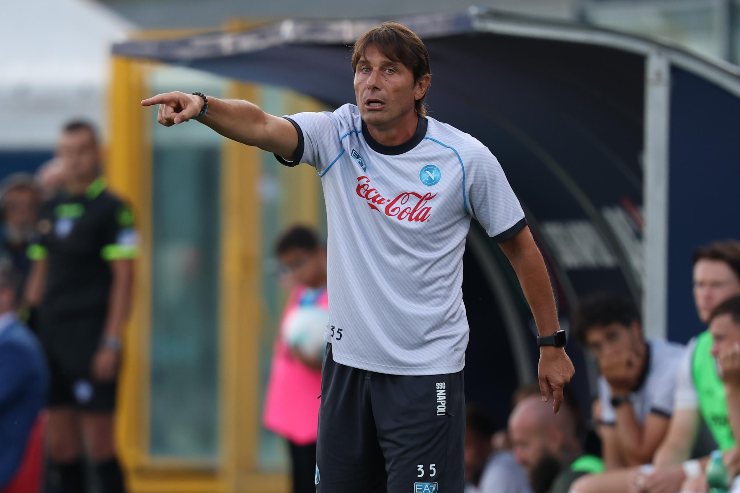 Antonio Conte in campo 