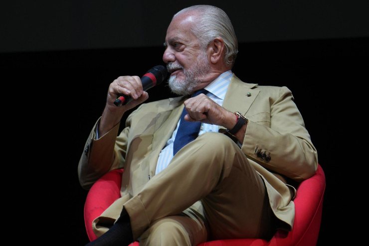 Aurelio De Laurentiis in conferenza