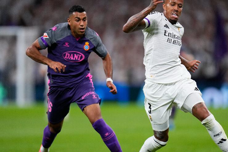 Walid Cheddira in campo con la maglia dell'Espanyol