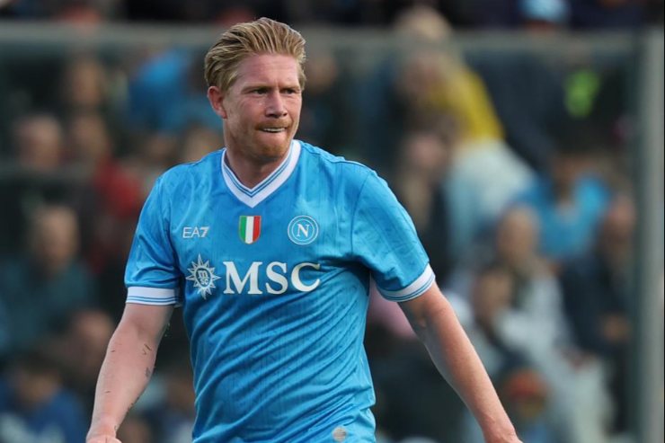 De Bruyne in campo con il Napoli in amichevole 