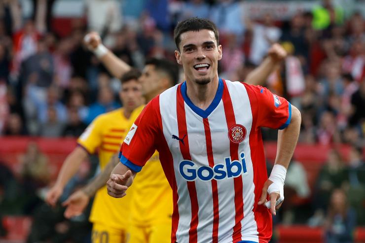 Gutierrez in campo con la maglia del Girona